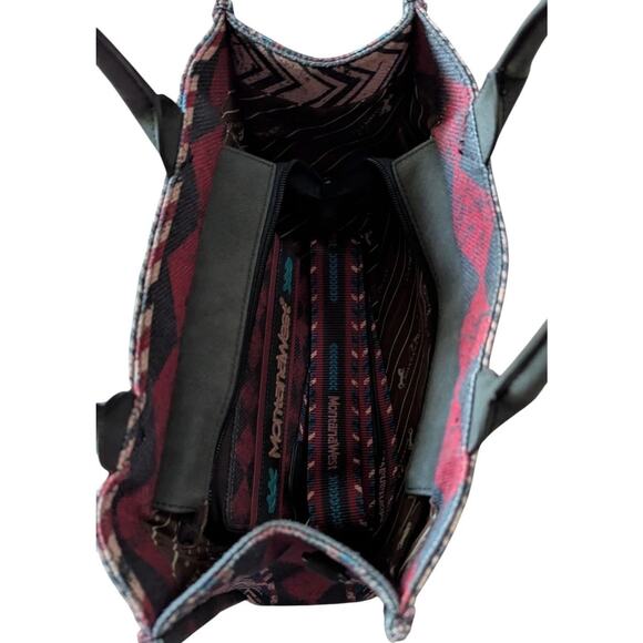 Montana West Tote Bag Top Handle Satchel Purse Boho Aztec Southwest Wallet Set - Picture 4 of 14